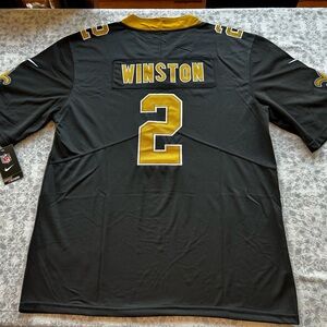 Jameis Winston #2 On Field Saints Jersey NWT Size Men’s Large